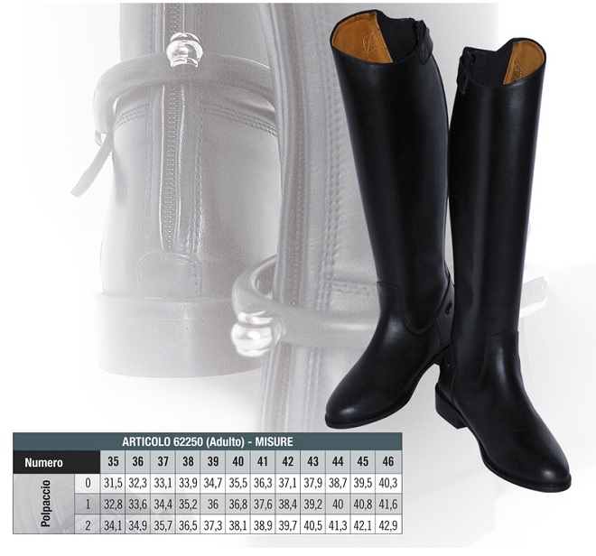 STIVALI PER EQUITAZIONE IN PELLE IMPORT Stivali 
